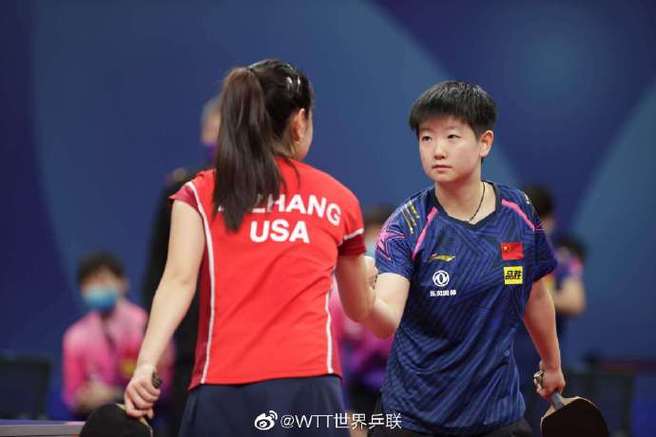 成都乒乓球女团美国vs中国
